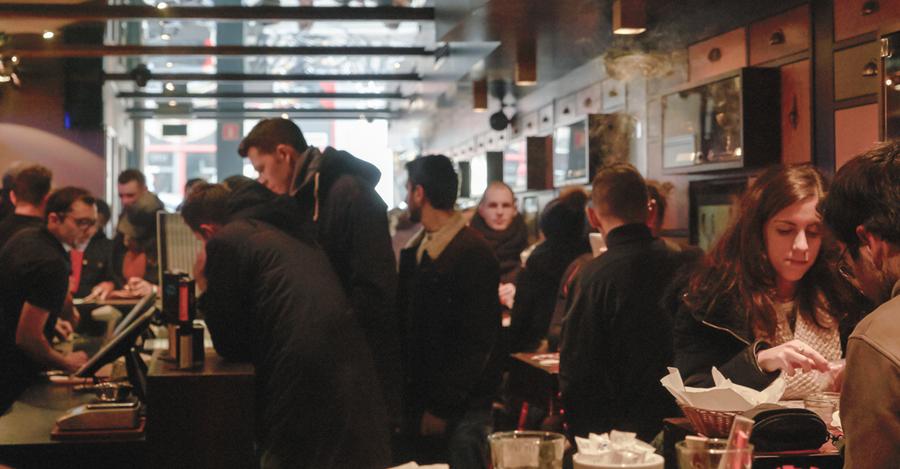 Busy Barney's interior and counter atmosphere