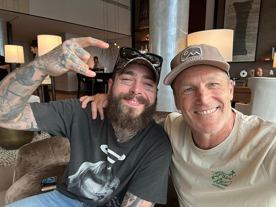Post Malone with the Green House owner