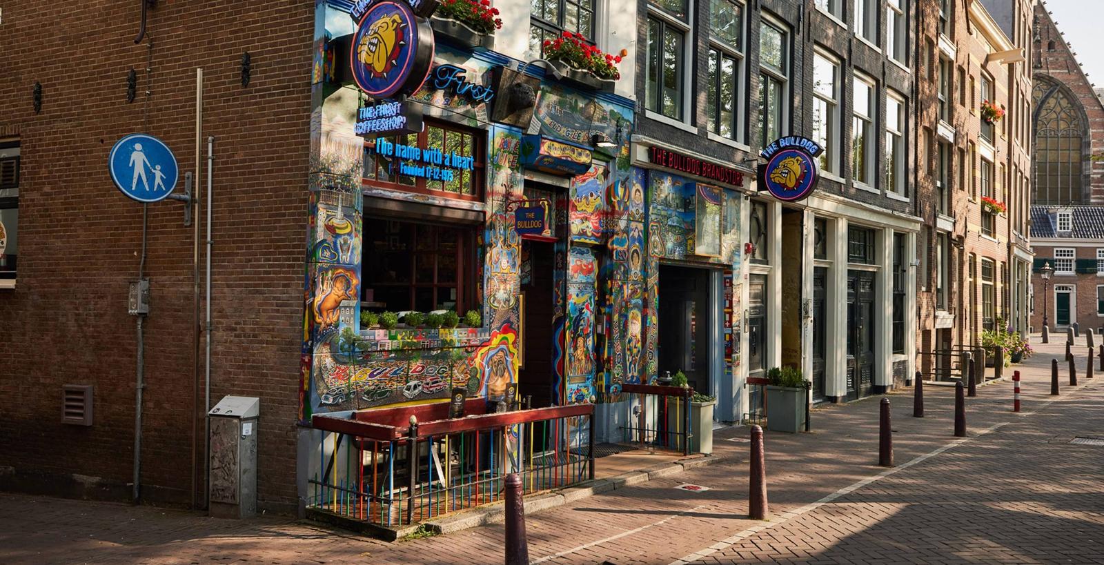 The Bulldog The First exterior on Oudezijds Voorburgwal