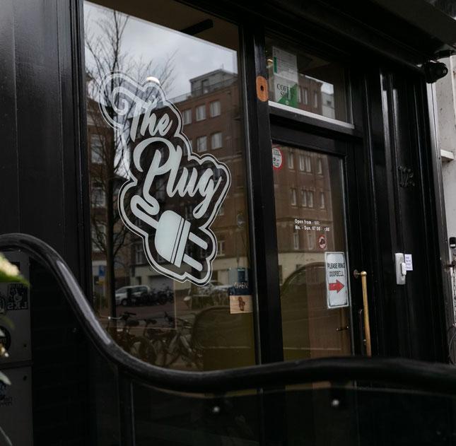 The Plug East storefront in Amsterdam Oost