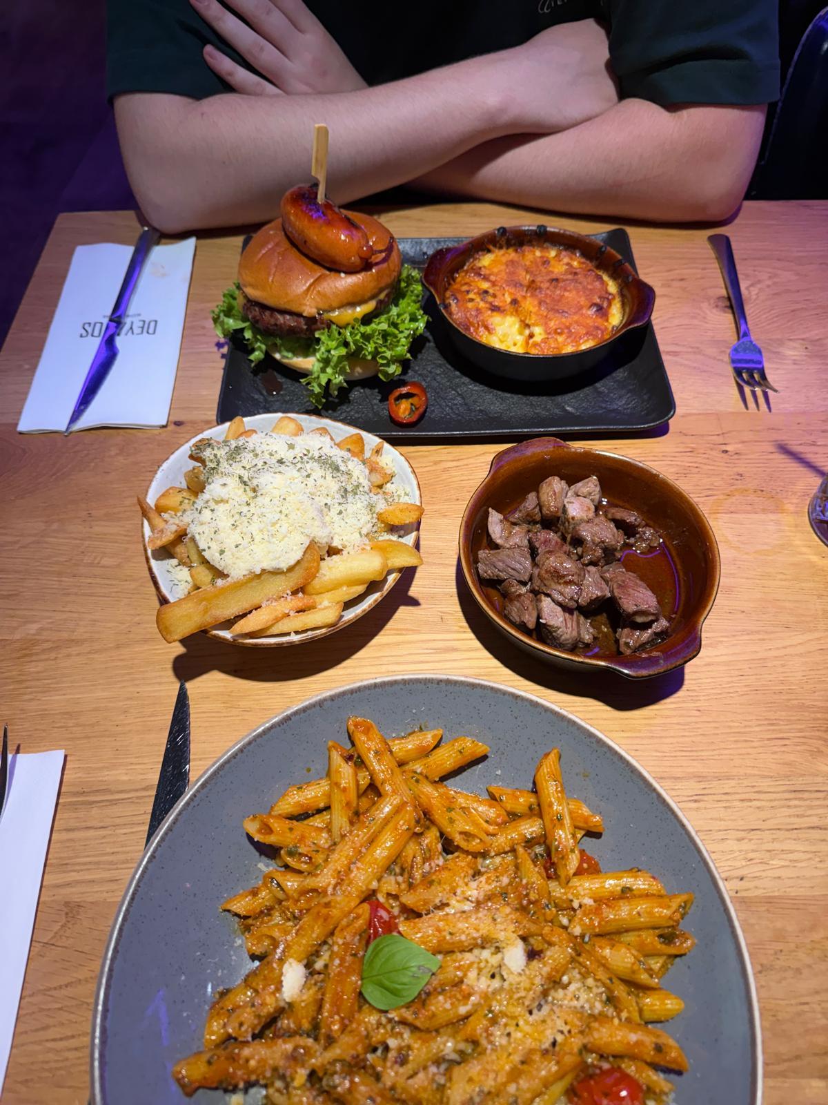 Selection of dishes served at Verena restaurant in Amsterdam